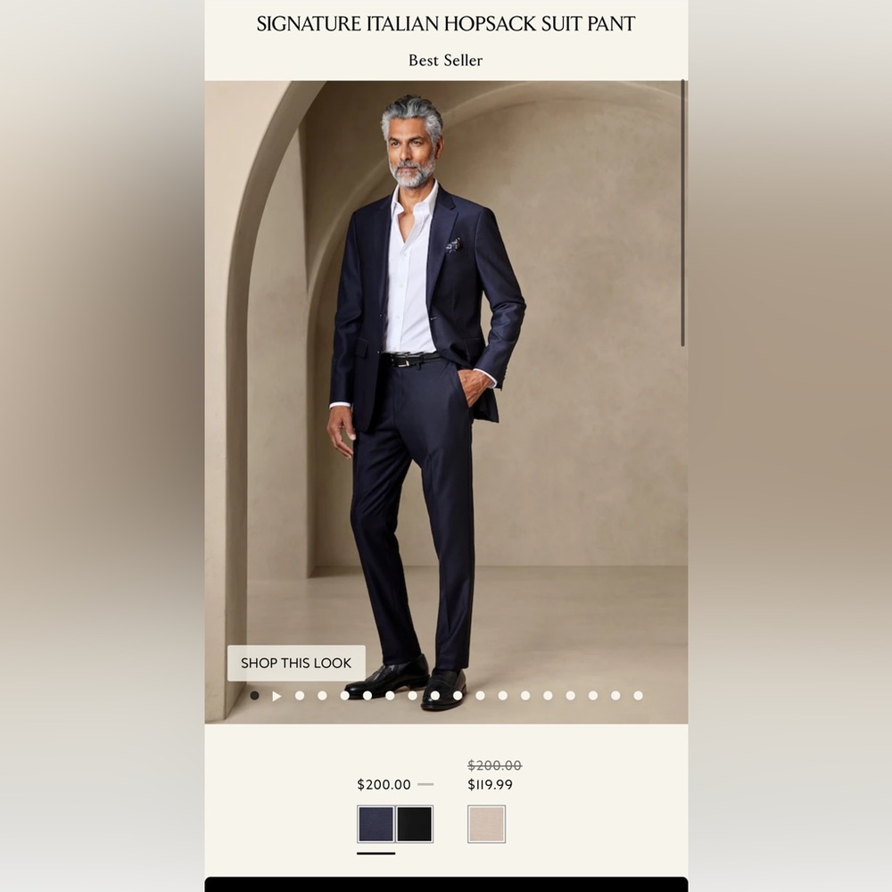 Banana Republic Hopsack Suit Pants